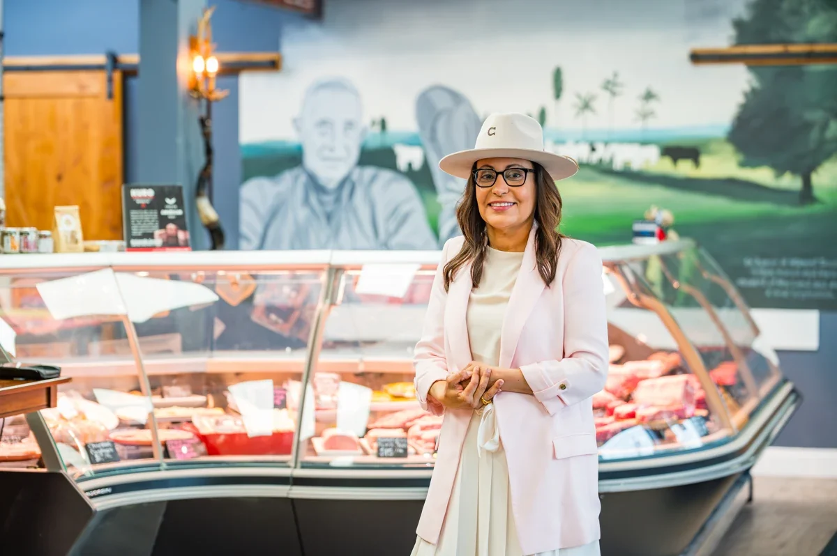 Rosangela Teodoro at the counter in Teodora’s Boucherie