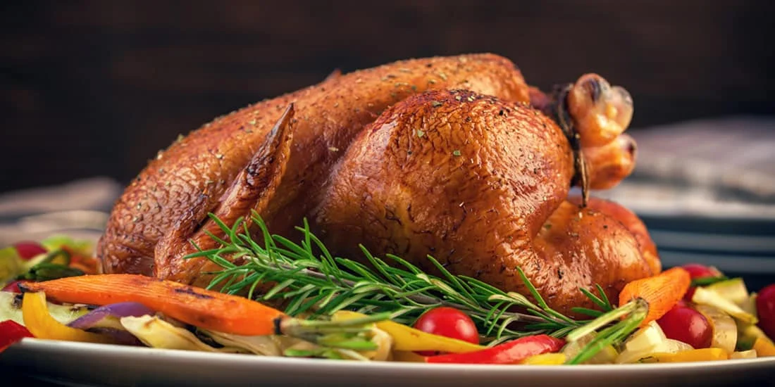 Murray’s roasted whole turkey with rosemary and vegetables